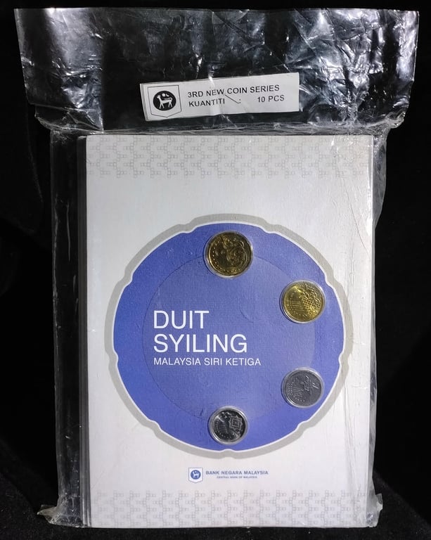 Malaysia 3rd New Coin Series (Duit Syiling) - Full Set of 10 Packs. Factory Sealed