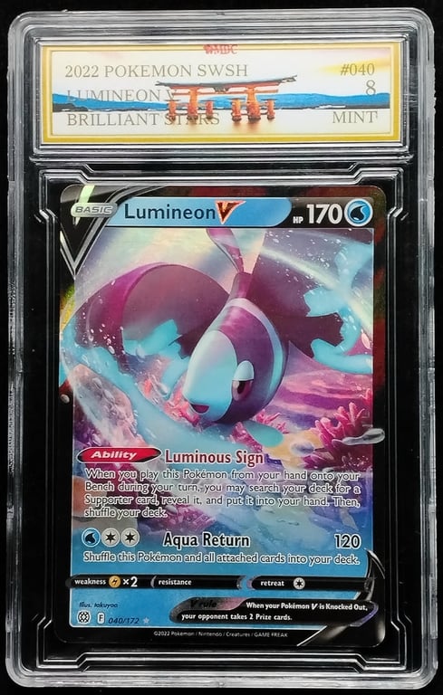 Pokemon. Lumineon V. 2022. 040/172 ★. MDC 8 Mint