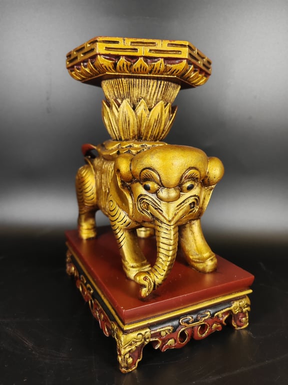 2. Pair of Gilt Wood Peace Elephant/110_13.jpg