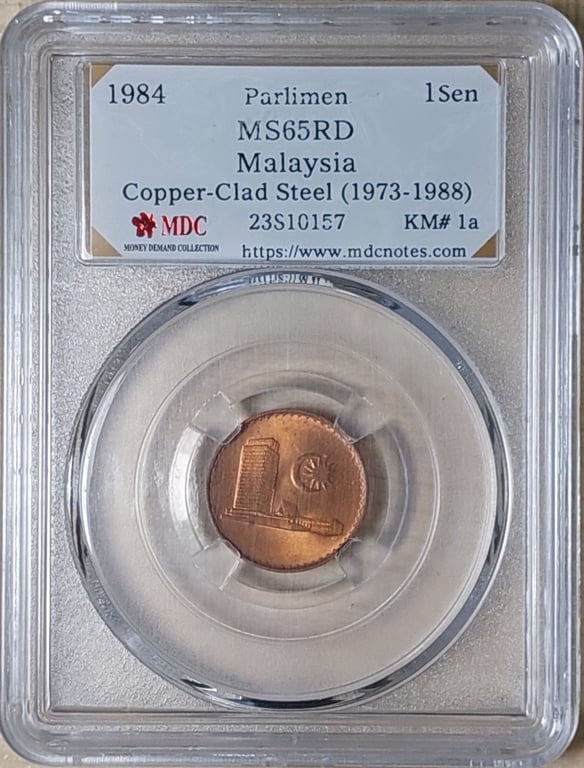 Malaysia, 1984, 1 Sen, MDC MS 65 RD