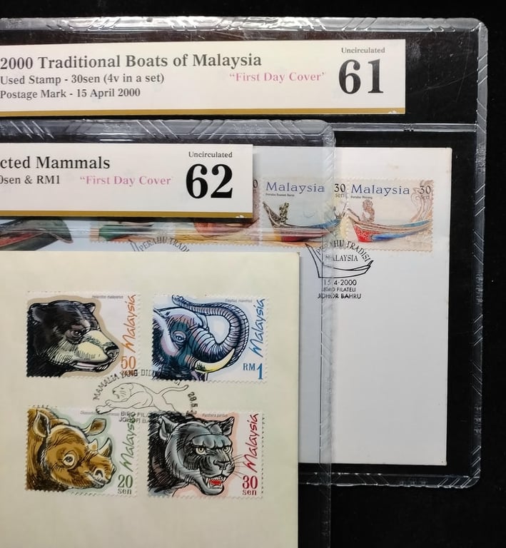 2pcs Lot : China. 2000 / 1994 | 80fen / 20fen & 50fen | MDC 65 GPQ & 63 GPQ | First Day Cover