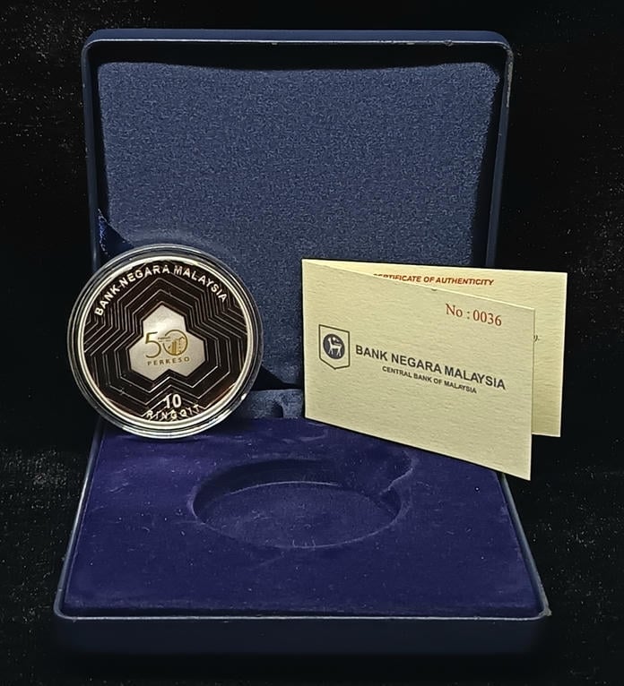 N#562379, Malaysia，2021，10 Ringgit，Silver 0.925 - 31.00g | No.0036，Proof Coin