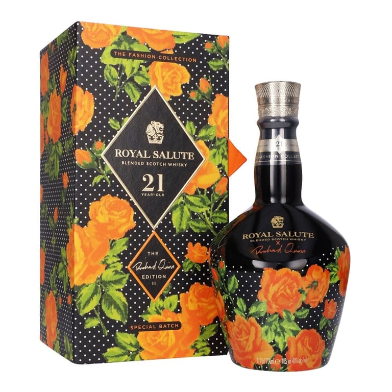 WHISKY / BLENDED WHISKY ROYAL SALUTE 21 YEAR OLD RICHARD QUINN ORANGE ROSE