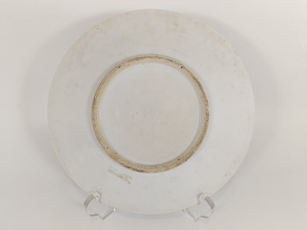Mid Qing Dynasty Rare Canton Enamel Figures Large Plate 清中期 稀有广彩人物大盘, Qty-1
