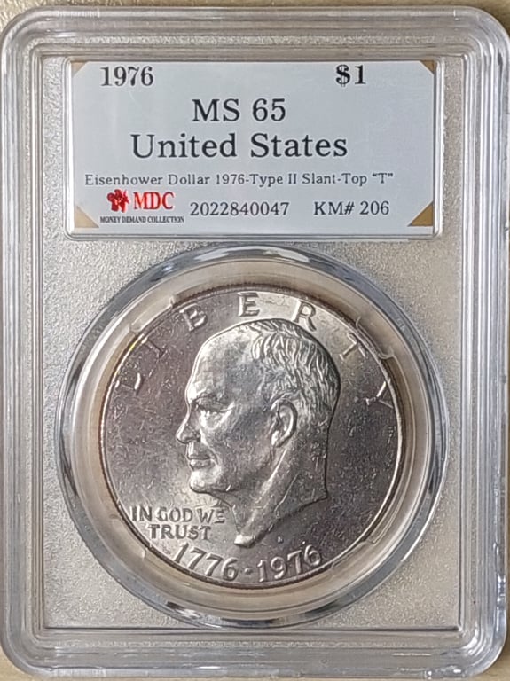 United States, 1976, 1 Dollar, MDC MS65