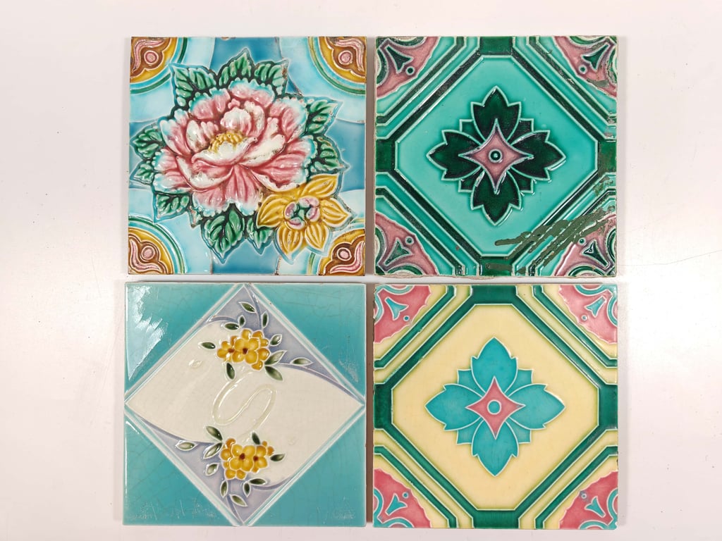 The Peranakan Tiles Collection VIlI, Qty - 4