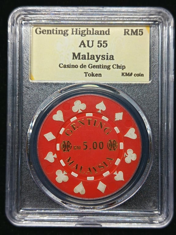 Malaysia，RM5 Token，Genting Highland，MDC AU 55