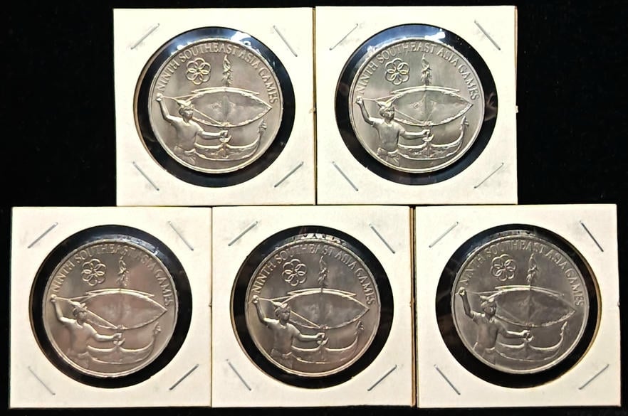 Malaysia Rm1 9th South East Asia Games 1977 ( 5 ). AU - UNC