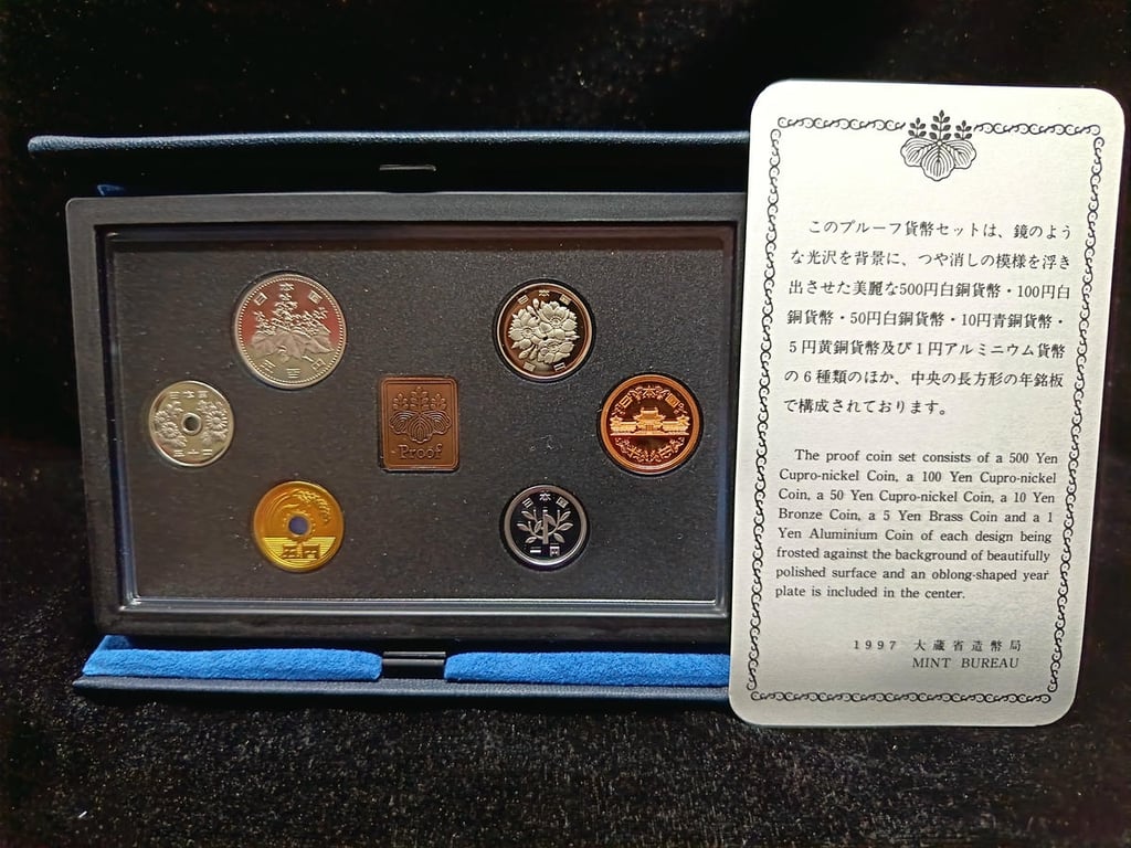 Japan，1997，1 Yen - 500 yen，Proof Coin Set，1 Qty 