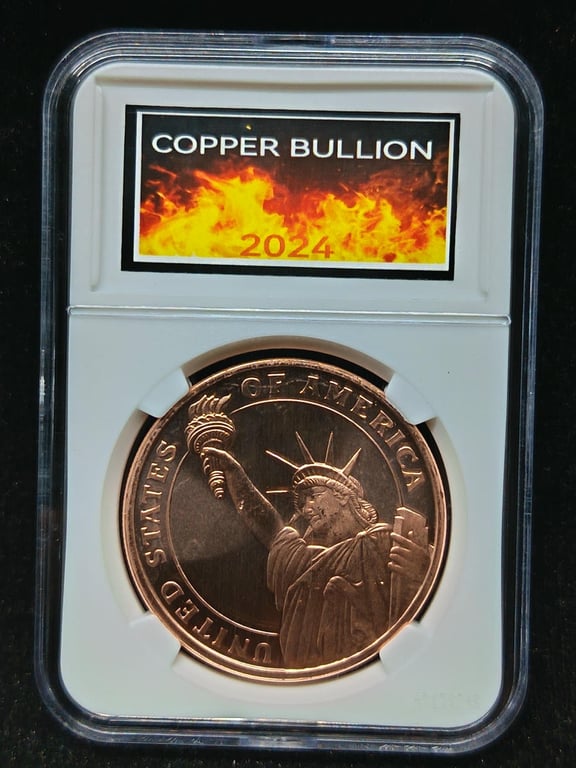 United States，1 Ounce，Fine Copper 0.999，UNC，1 Qty 