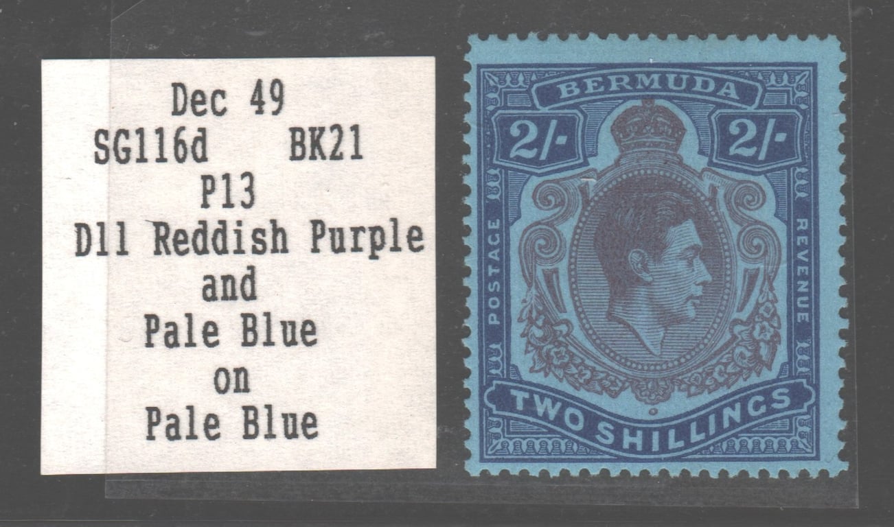 Bermuda, 1938, MH, Bermuda KGVI 2 shillings