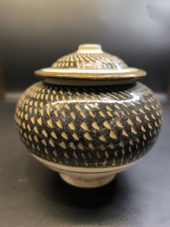 宋 磁州窑跳刀罐, Qty-1