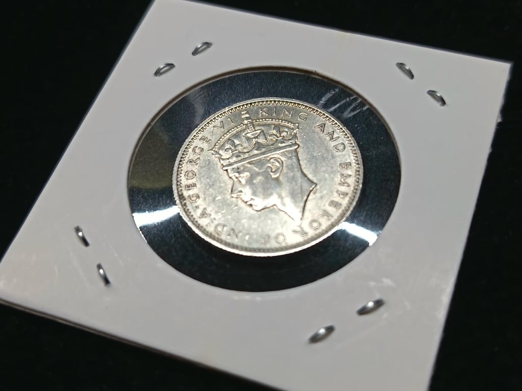 Malaya，1939，20 Cents，Silver 0.750 - 2.71 g，AU - UNC，1 Qty 