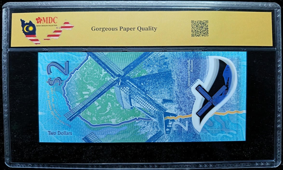 P#80a. Barbados. 2 Dollars. 2022. H77812090. MDC 68 GPQ
