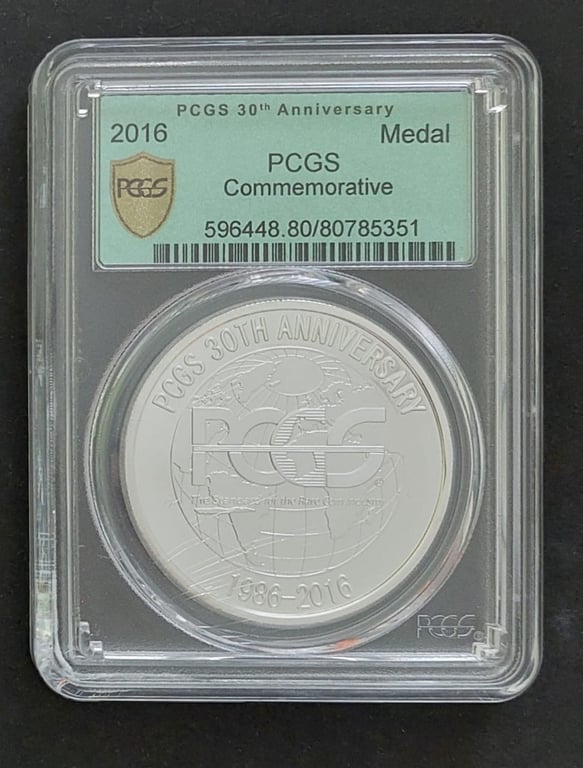 China, 2021, PCGS 35th Anniversary, Silver Plated, PCGS Genuine, Qty-1