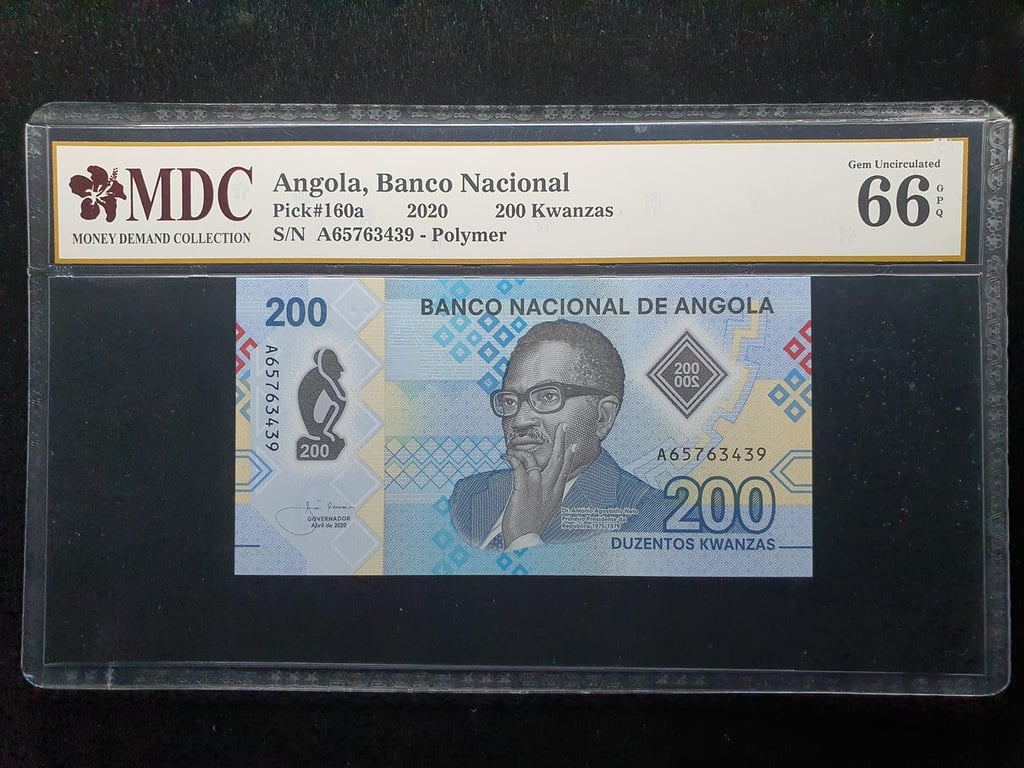 Angola，2020，200 Kwanzas，A65763439，MDC 66 GPQ，1 Qty 