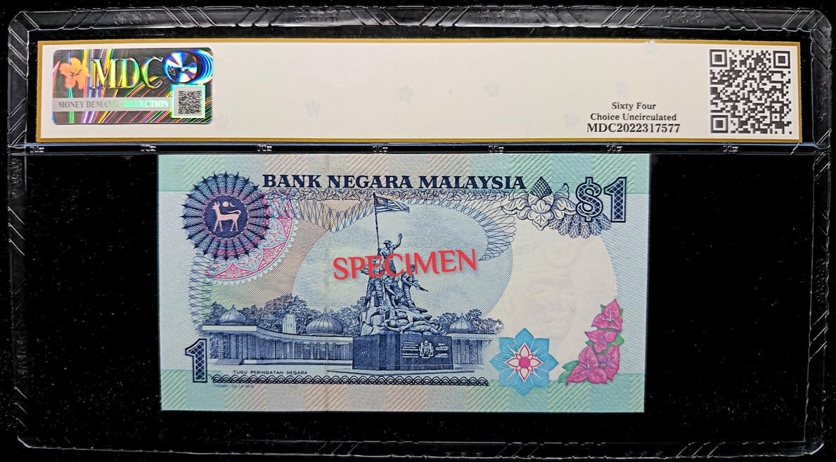 P#27a. Malaysia. 1 Ringgit. 6th Series 1986. BA4623504. ( Replacement #BA's ). MDC 64