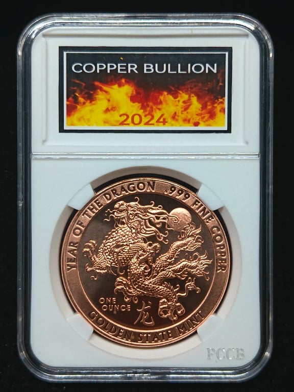 United States，2024，1 Ounce，Fine Copper 0.999，UNC，1 Qty 