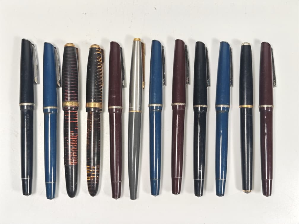 A Group of Vintage Signing Pens, Qty - 12