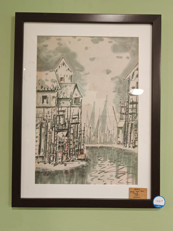 Framed Watercolor Painting, Dato' Chuah Kooi Yong, 1963