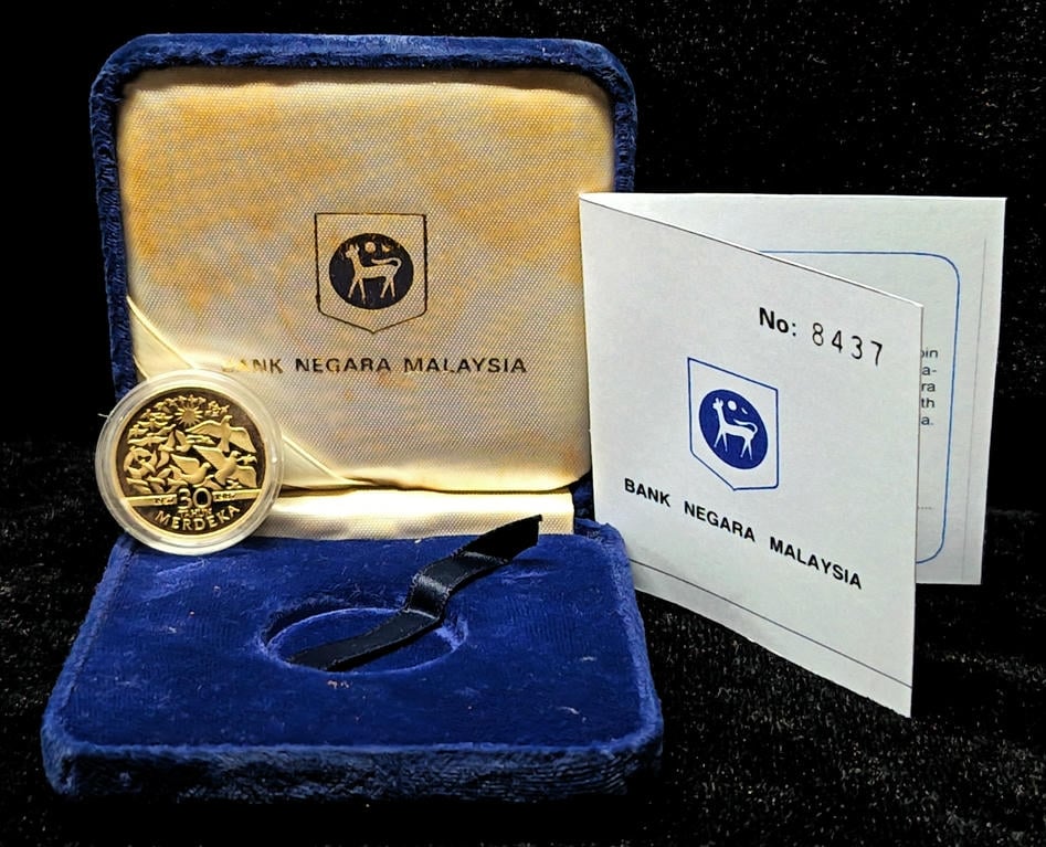 Malaysia 30th Anniversary Independent Rm1 1987. Proof