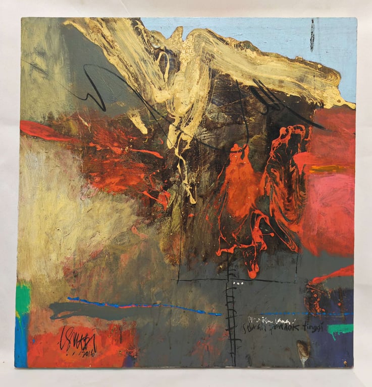 Warisan, 2016Ismadi Sallehudin (b. 1971)Mix media on canvas / Framed, Qty-1