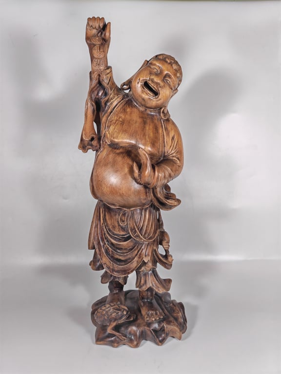 Wood Carved Liu Hai