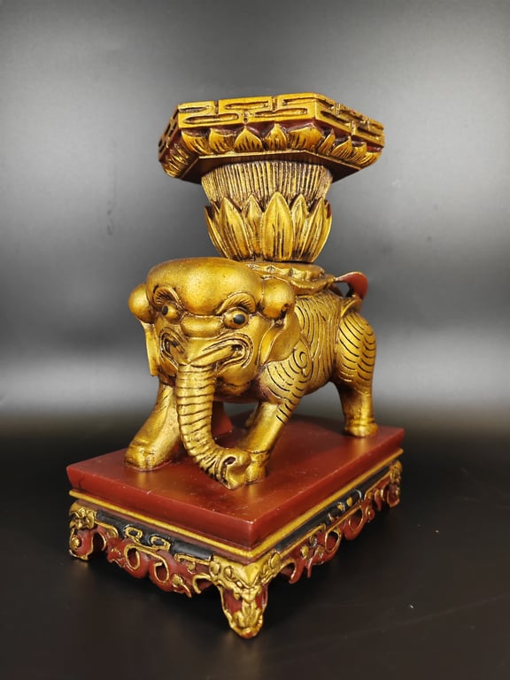 2. Pair of Gilt Wood Peace Elephant/110_8.jpg