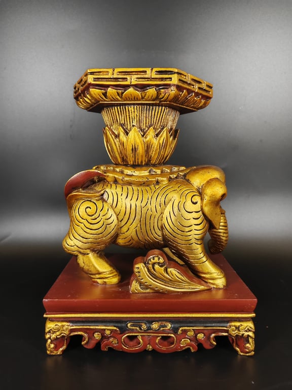 2. Pair of Gilt Wood Peace Elephant/110_7.jpg