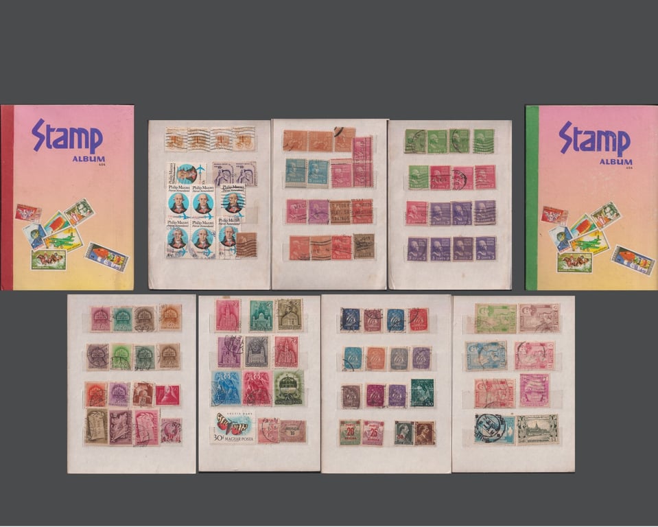 Mix, Stamp Album containing stamps from different countries, Qty - 2