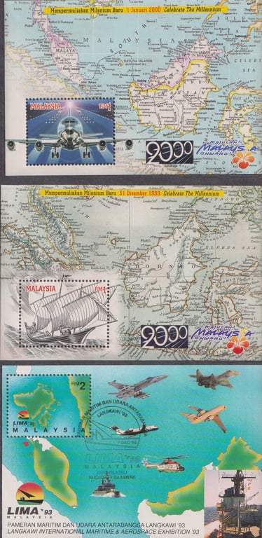 Malaysia, 1996, Wildlife Stamp Week '96: A Litho Print of the original artwork of the Stamp Week '96 Sheetlet