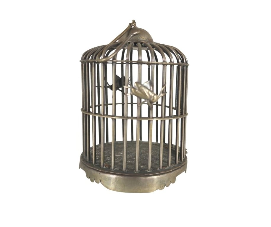 稀有老银制蟋蟀笼 Rare Old Silver Cricket Cage