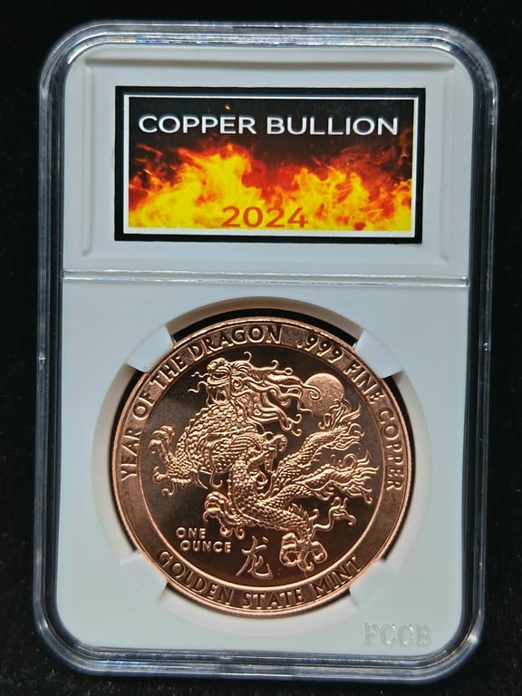 United States，2024，1 Ounce，Fine Copper 0.999，UNC，1 Qty 