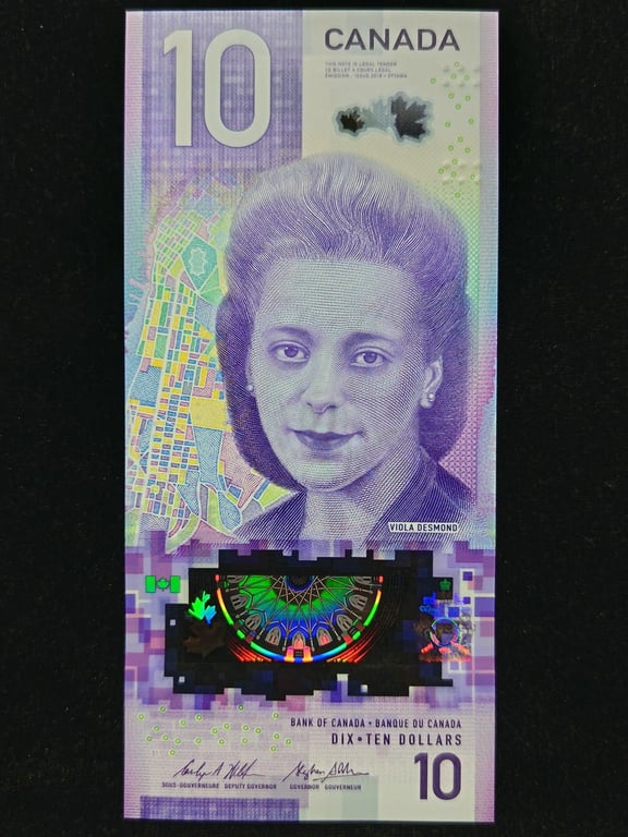 Canada，2018，10 Dollars，FFC 0676917，UNC，Qty 