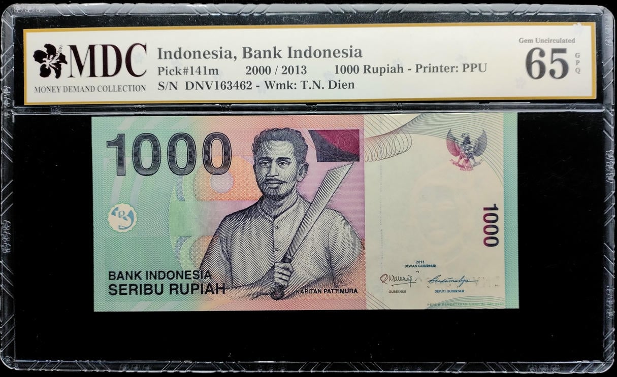 P#141m. Indonesia. 1000 Rupiah. 2000 / 2013. DNV163462. MDC 65 GPQ