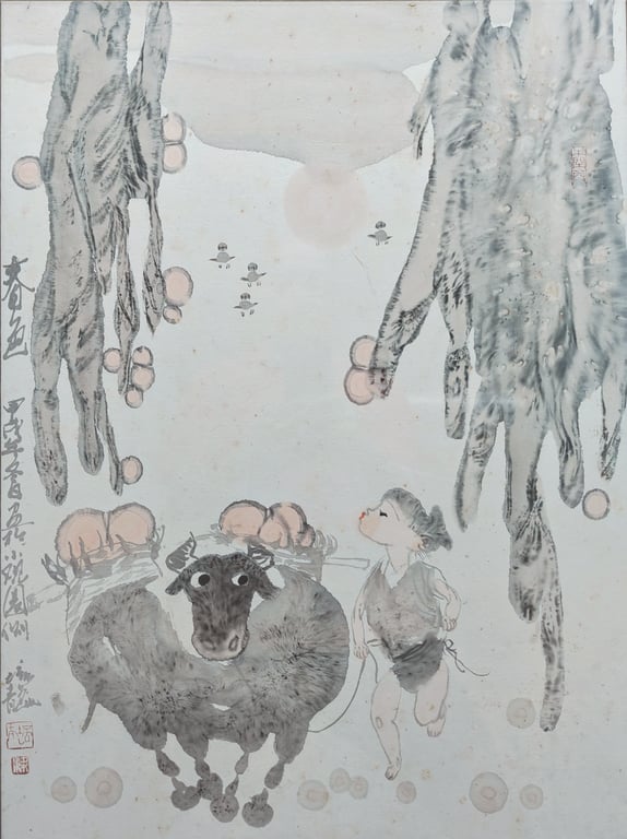 Liang Pei Long 梁培龙 (b. China, 1944), Spring Scenery 春色, 1994