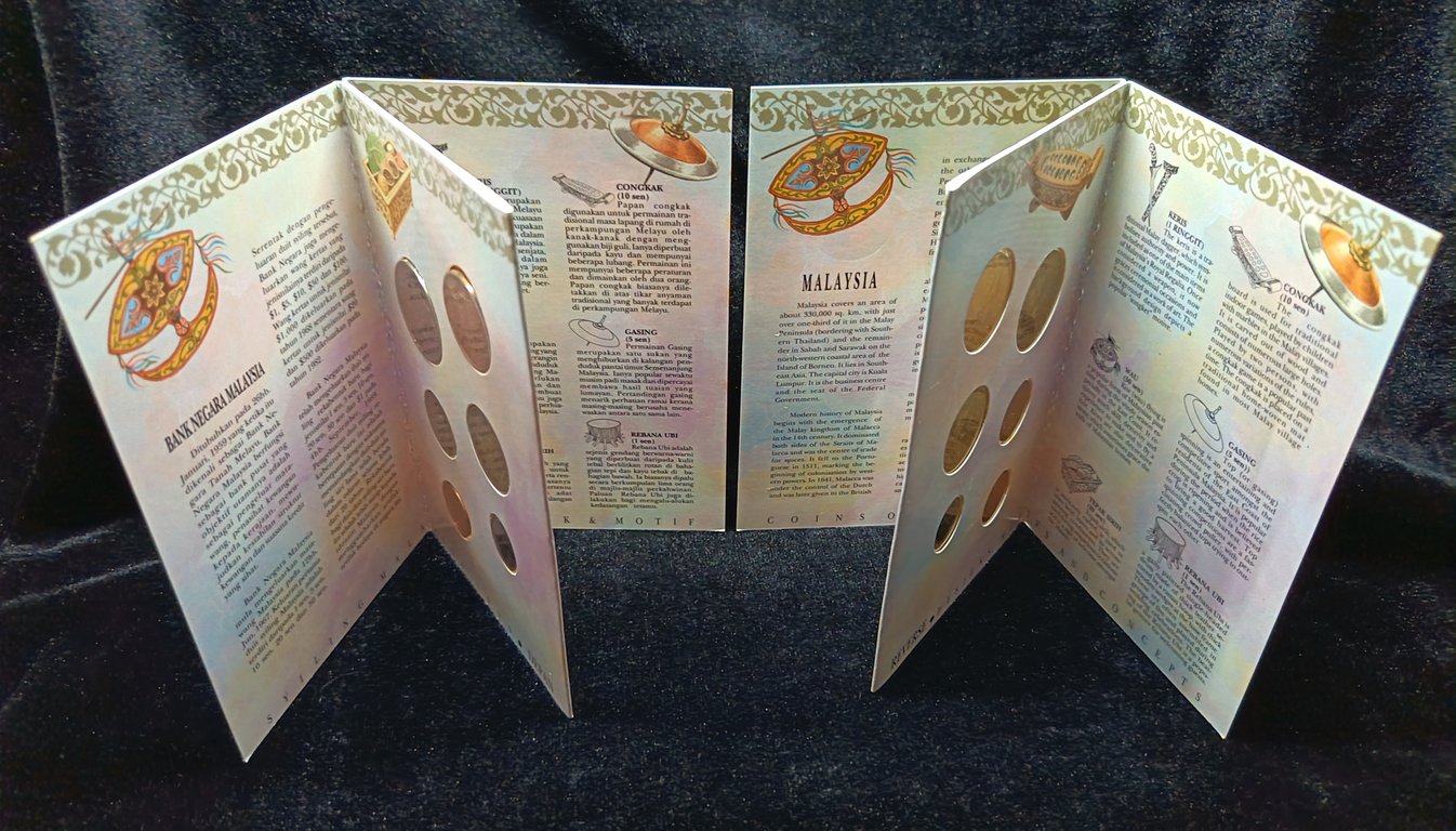 Malaysia，1 Cent - 1 Ringgit，1990，With limited edition special packing English & Bahasa ( 2pcs )，UNC，1 Qty 