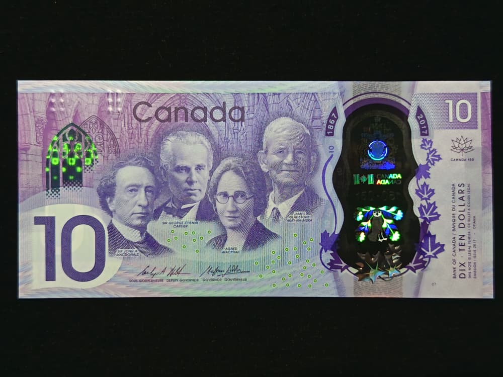 Canada，2017，10 Dollars，CDE 3698573，UNC，1 Qty 
