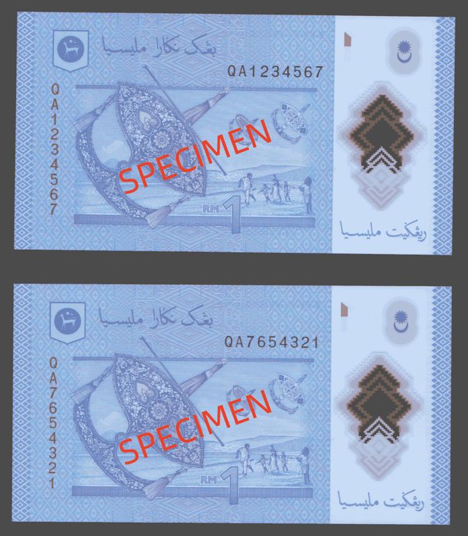 RM1, QA 1234567 & 7654321, Qty - 2