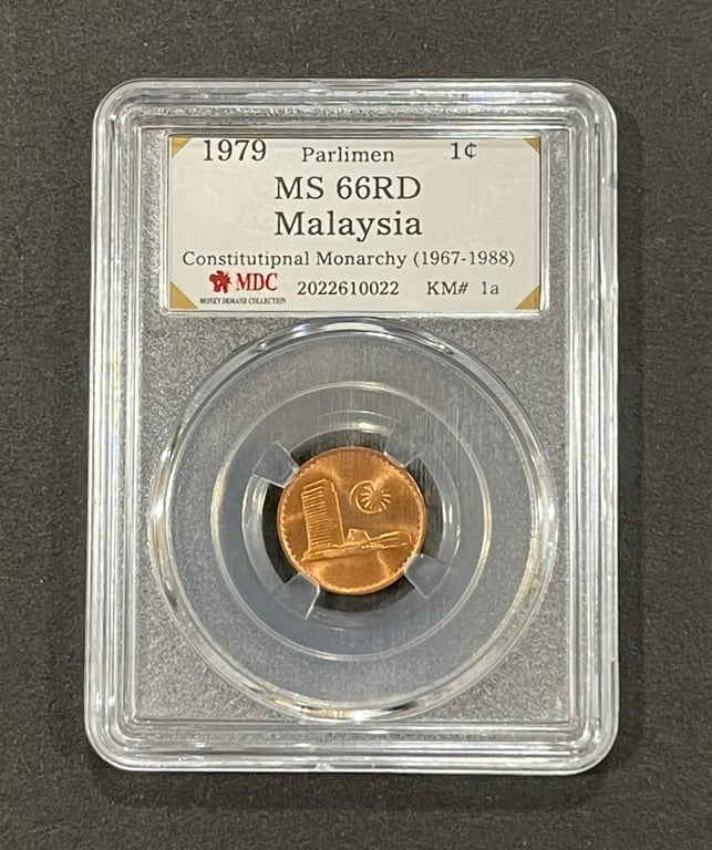 Malaysia, 1979, 1 Sen, Vintage Coin, 2022610022, MDC MS 66 RD, Qty-1