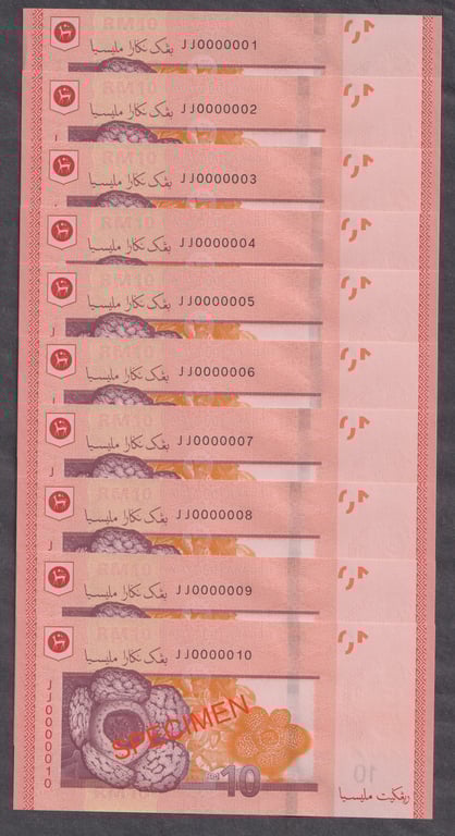 RM10, JJ 0000001-0000010, Qty-10