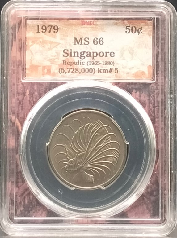 Singapore, 1979, 50c, MDC MS 66, Qty-1