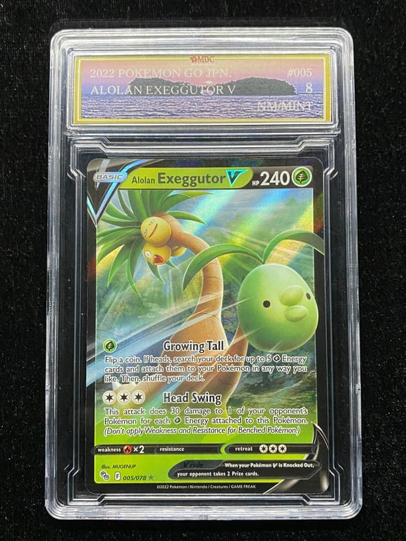 Pokemon，2022，Alolan Exeggutor v，Japan，MDC 8 NM / Mint ，1 Qty 