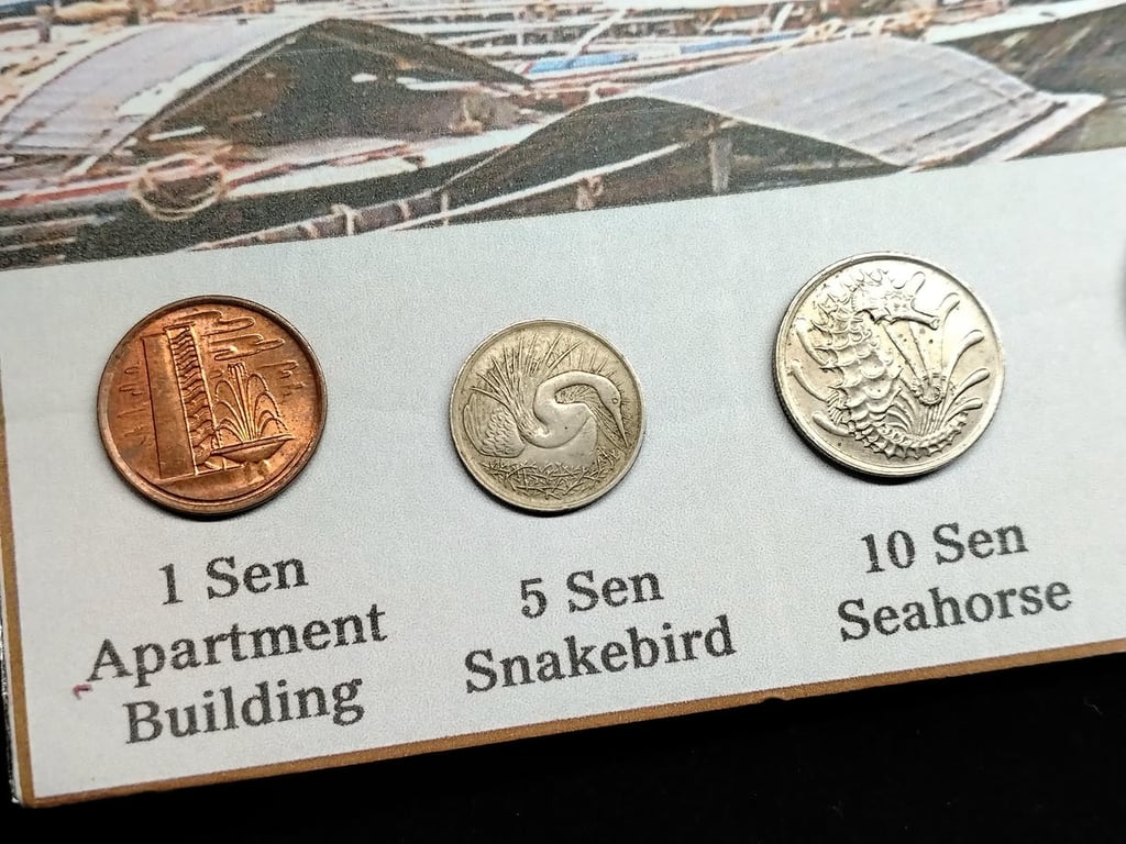 Singapore，1967-1984，1 cent - 1 Dollar，Coin Set，1 Qty 
