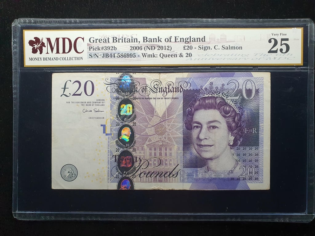 Great Britain，2012，￡20，JB44 586995，MDC 25 ，1 Qty 