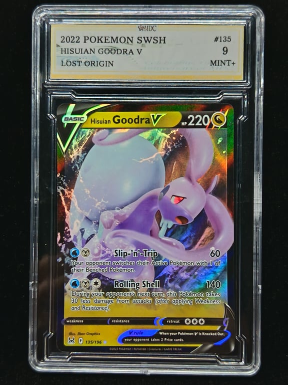 Pokemon，2022，Hisuian Goodra V，#135，MDC 9 Mint+，Qty 1