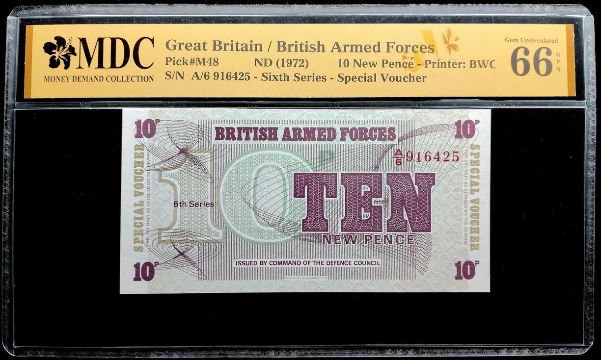P#M48. Great Britain. 10 New Pence. 1972. A/6 916425. MDC 66 GPQ