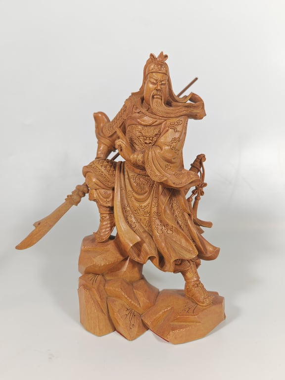 Wooden Carved Guan Gong