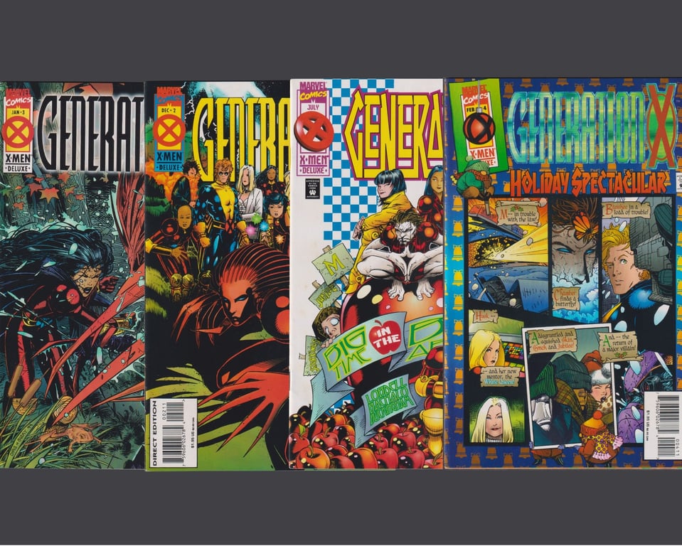 US, 1990s, Marvel Generation X Comic Book Collection (Issues #2–5, 1994–1995) – Complete Consecutive Run, Qty - 4
