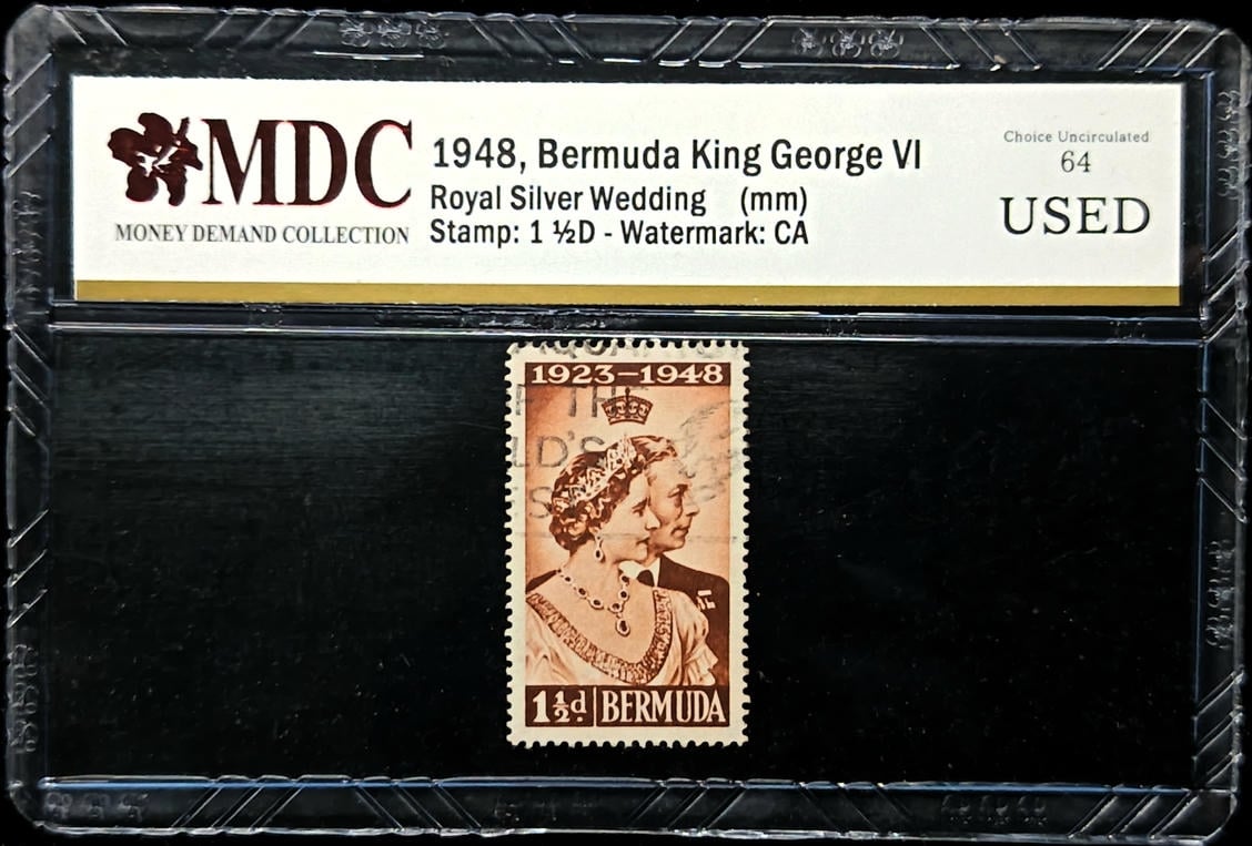 Bermuda. 1 1/2D. 1948. MDC 64 USER